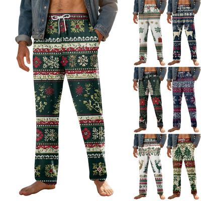 Men's Home Soft Pajama Pants Drawstring With Pockets Casual Sports Pants