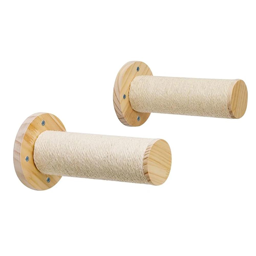 Katzen Kletterregale Wandmontierte Katzenhängematte und Stufen Lauf- und Sprungplattform für Holzmöbel Kätzchen Spielen und Schlafen