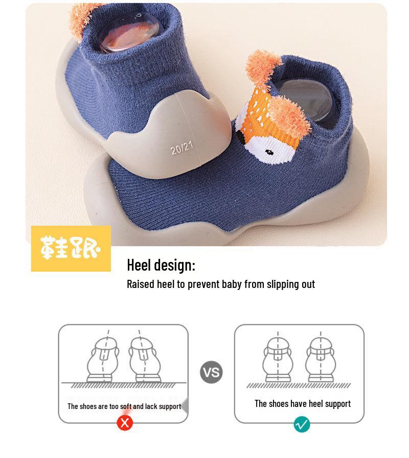 2026 Spring Kids Cartoon Sock Shoes: Soft Sole Slip-on for Boys & Girls