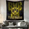 Arazzo da Parete BVB con Nome Personalizzato Appeso Estetico alla Parete Coperta in Tessuto Stampato Arazzi Decorativi per Camera da Letto Soggiorno Decorazioni per la Casa