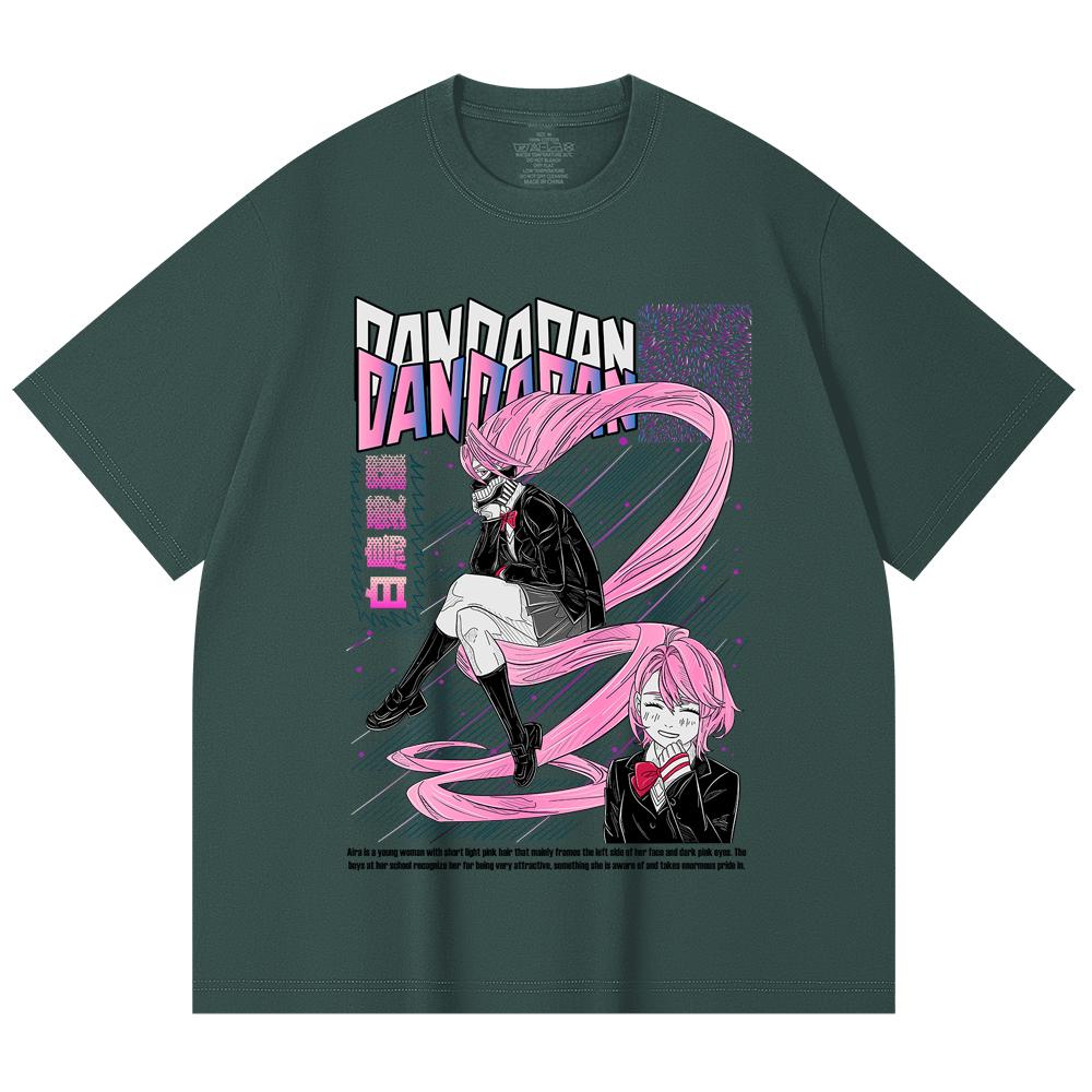 230 Gsm 100% Cotton Dandadan V2 Aira Print Unisex Heavy Cotton T Shirt