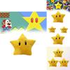 Super Mario Yellow Star Plush Toy 30cm Short Furry Figure