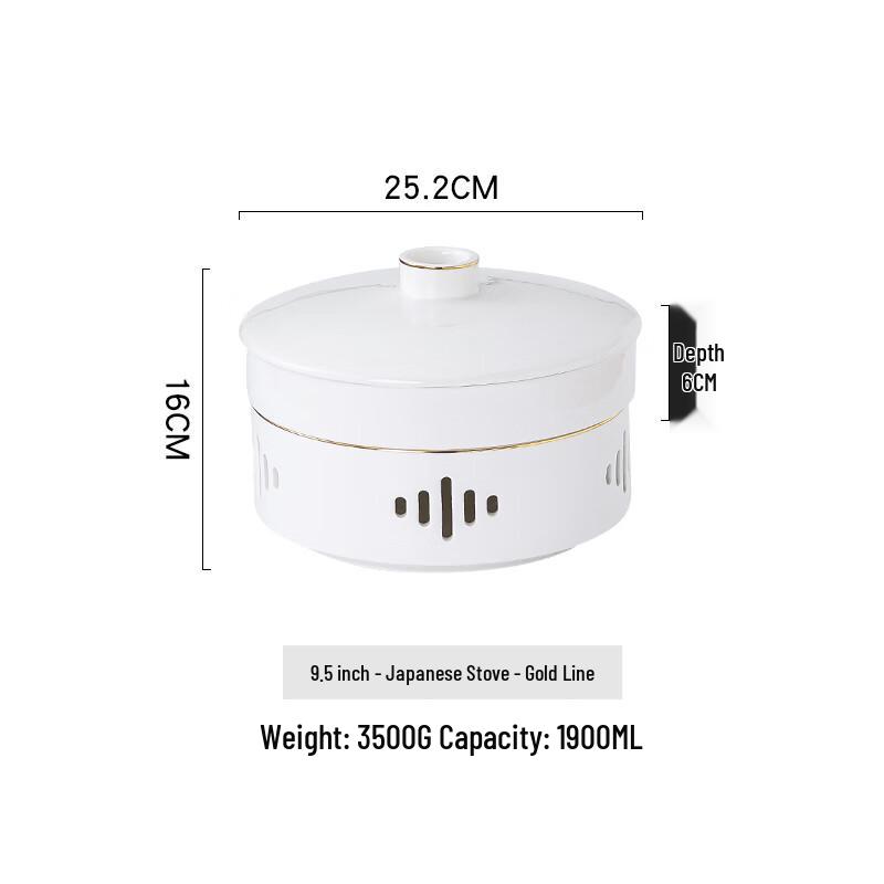 Nordic Ceramic Warming Plate with Candle Heater