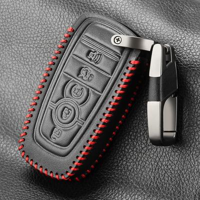 Etui na kluczyk samochodowy do Ford Fusion Mustang Explorer F150 Edge Mondeo Mk5 Focus Mk4 2019 2020 2021 obejmuje akcesoria stylizacja samochodu