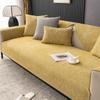 Chenille Couch Cushion Pad Gentle Non -Slip Solid Color Couch Cover Dustproof Living Couch Seat Cover For Living Room Removable Couch Cover