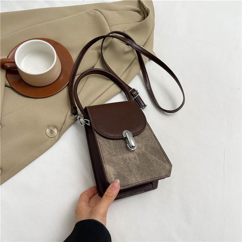 Stylish And Versatile Pu Mini Crossbody Bag For Women With Vintage Chic Design