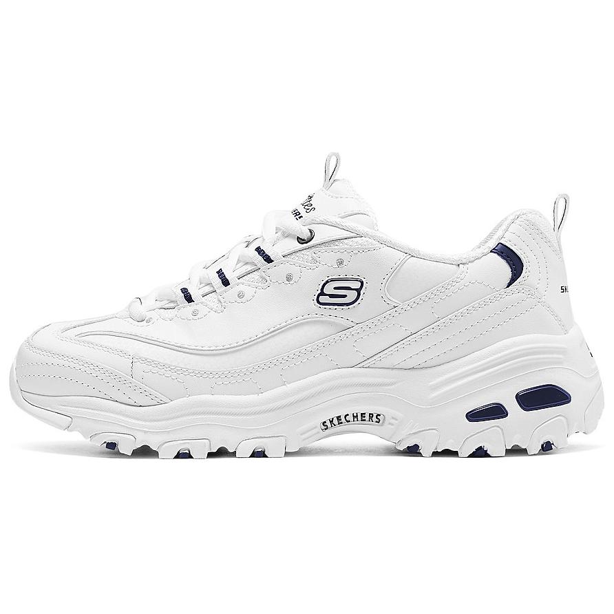Skechers DLites 1.0 Panda Shoes Comfortable Versatile Thick Sole Low Top Dad Shoes Women sneaker White 11931-WBL 36