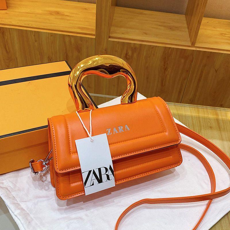 Versatile New Portable Korean Version Women's Bag Fashion Shoulder Internet Celebrity Solid Color Handbag