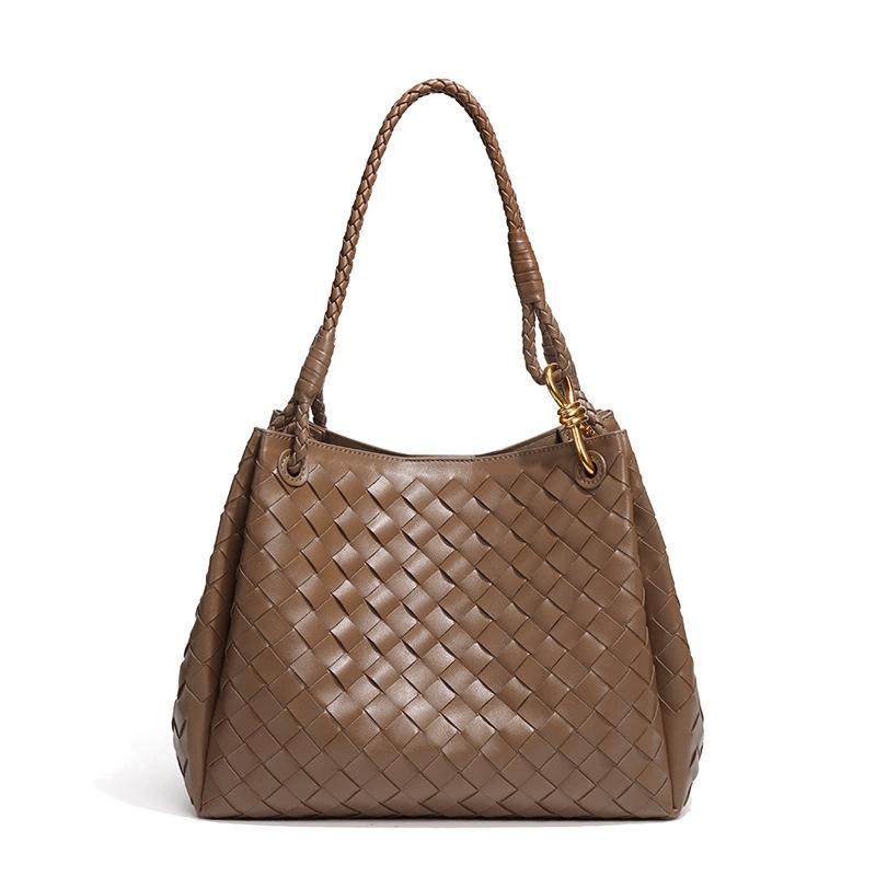 

Модный комплект из двух предметов в стиле легкой роскоши, наплечная сумка для мамы и ребенка, большой парашют, переносная сумка-ведро, высококлассная плетеная сумка подмышку.