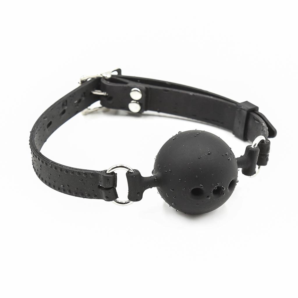 VaHppy Gags 5 Colors PU Belt Silicone Mouth Ball Diameter 3.5/4.5/5cm SM  Sex Toys Gagging Drooling Bondage Adult sex games