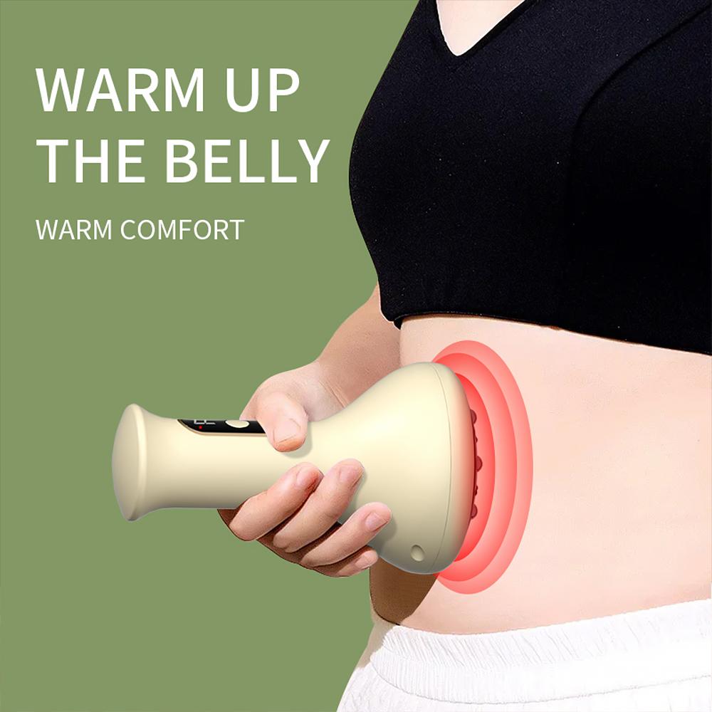 Home Electric Guasha Scraping Massage Cupping Body Massager Vacuum Cans Suction Cup Heating Fat Burner Anti-cellulite Massager