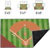 Baseball Rug for Bedroom – 3'x5' Non-Slip Sport Rug for Living Room or Baseball Themed Space Decor