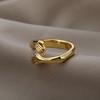 Gothic Hug Hands 18K Gold-plated Anti Fading Rings for Women Mom Stainless Steel Ring Punk Party Jewelry 2026 Accessories Gifts