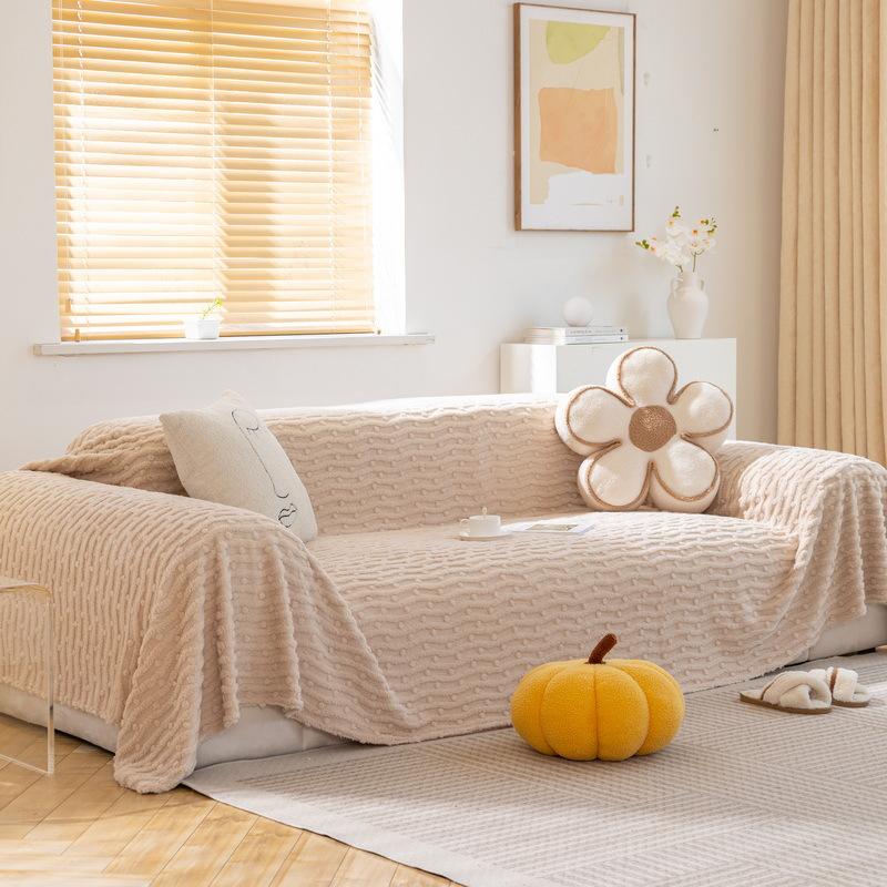 Утолщенный сырный бархатный чехол для дивана, полотенце, зимняя плюшевая подушка для дивана, осенне-зимний чехол для дивана, универсальное одеяло для дивана