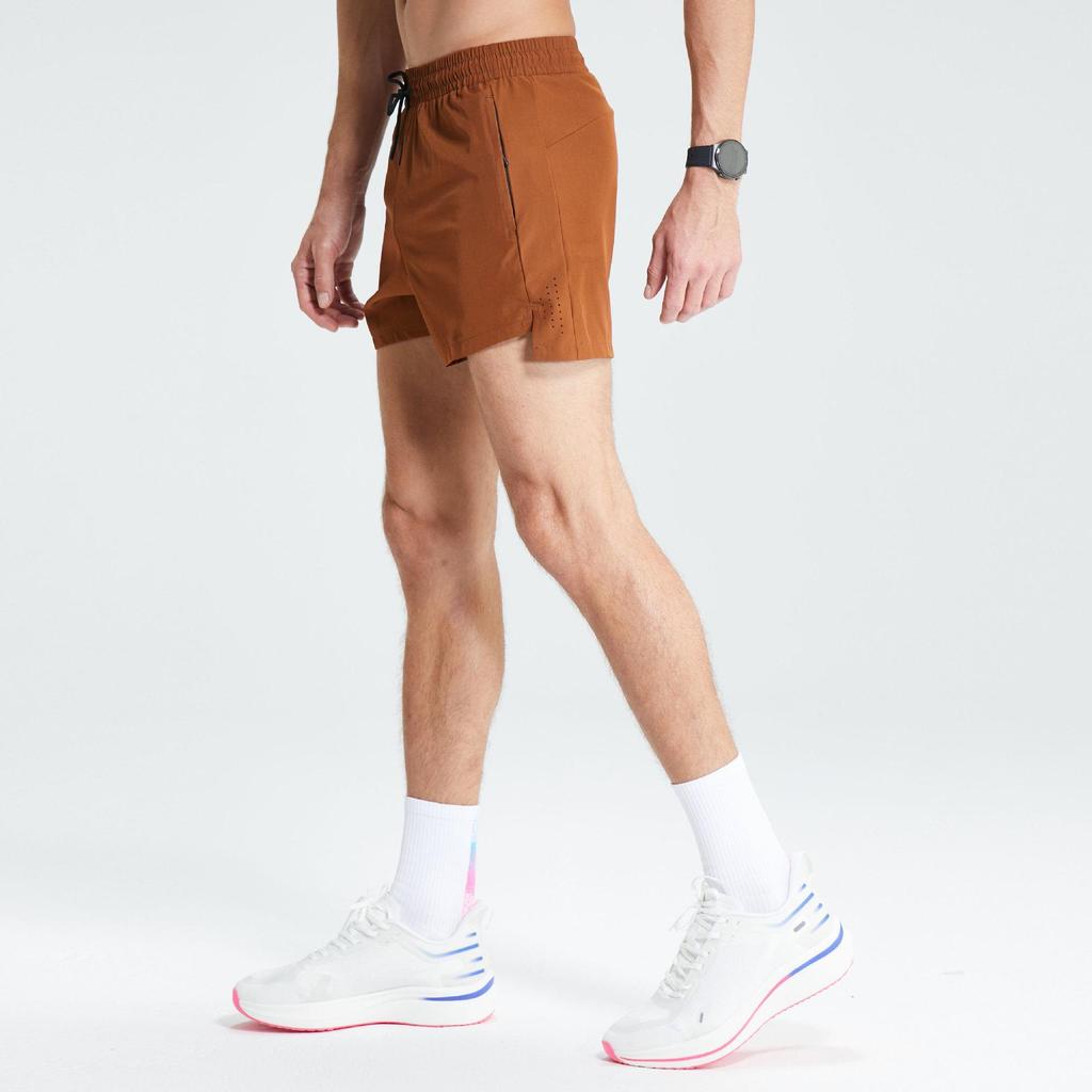 Men's Quick-Dry Mesh Running Shorts, 3/4 Length, Stretch & Breathable for Marathon Fitness