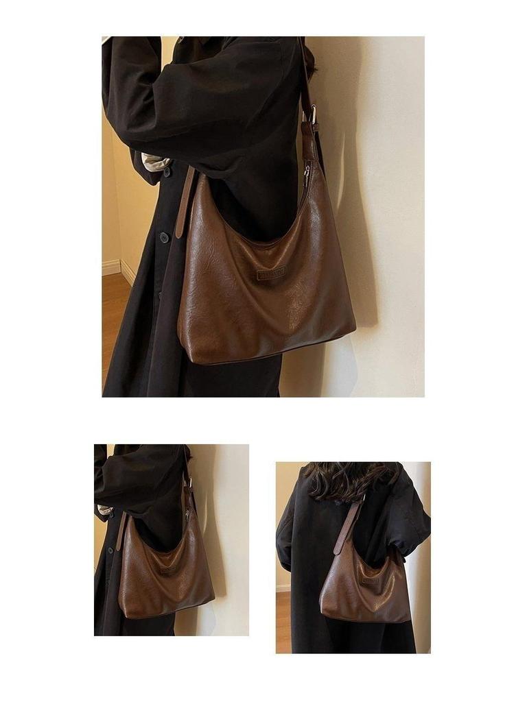 2025 Sommer Koreanischer Stil Weiches Leder Große Kapazität Damen Schulter-Tragetasche