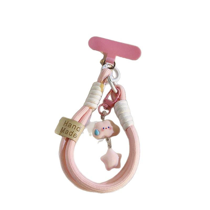 Ins Speechless Universal Cloud Star Wrist Strap Lanyard: Mobile, Camera, Keychain Accessory