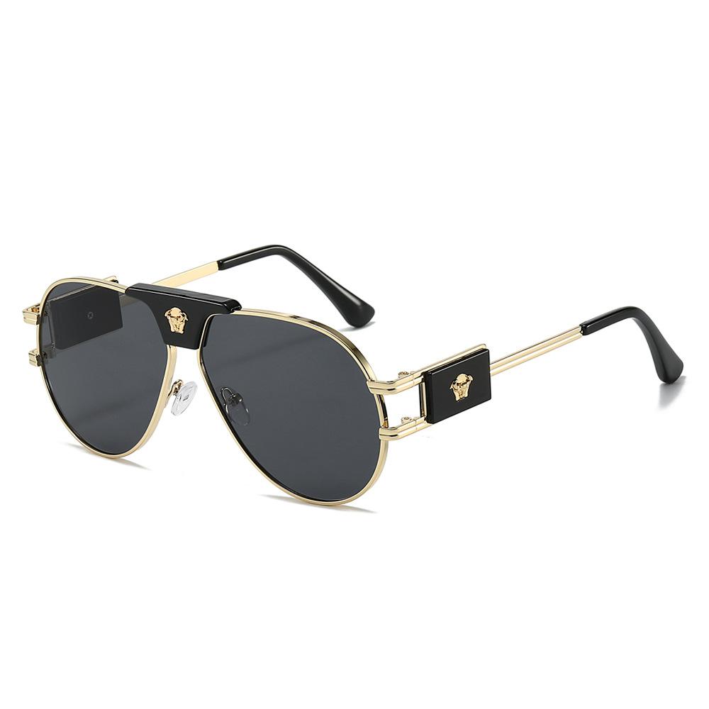Classic Aviation Sunglasses Women Brand Designer Cattle Head Decoration Brand Designer Pilot Sun Glasses UV400