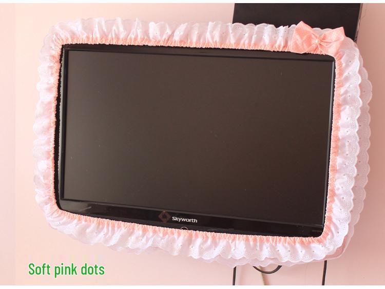 Modische TV-Staubschutzhülle – Muss zur Benutzung nicht entfernt werden, passt für 32-50'' Bildschirme