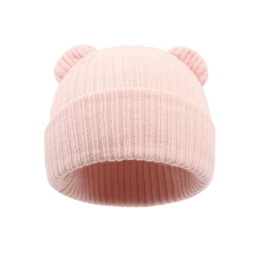 Infant Knitted Hat With Windproof Warmth For Spring Autumn Baby Girls