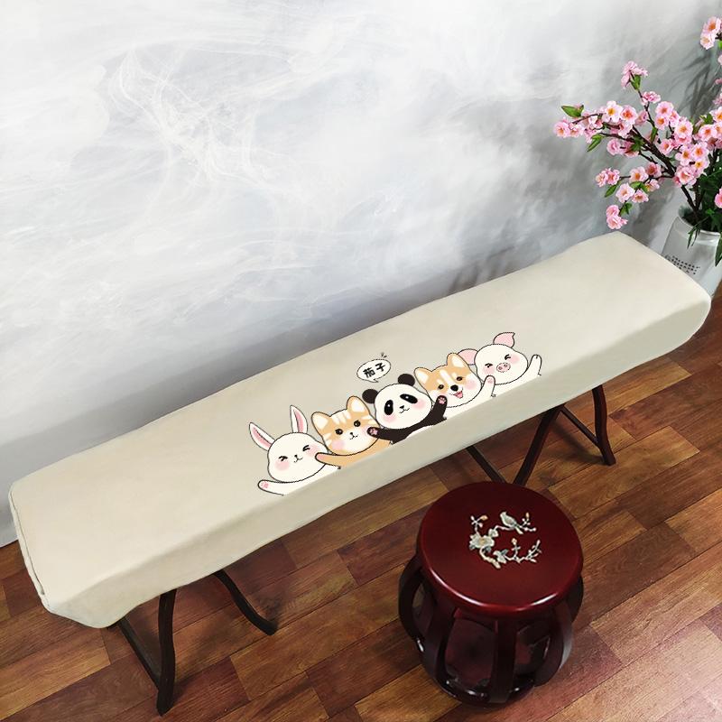 161-165cm Waterproof Guzheng Cover Chinese Ancient Style Dust Cover Edge Classical Literary Piano Organ Keyboard Furniture Cover