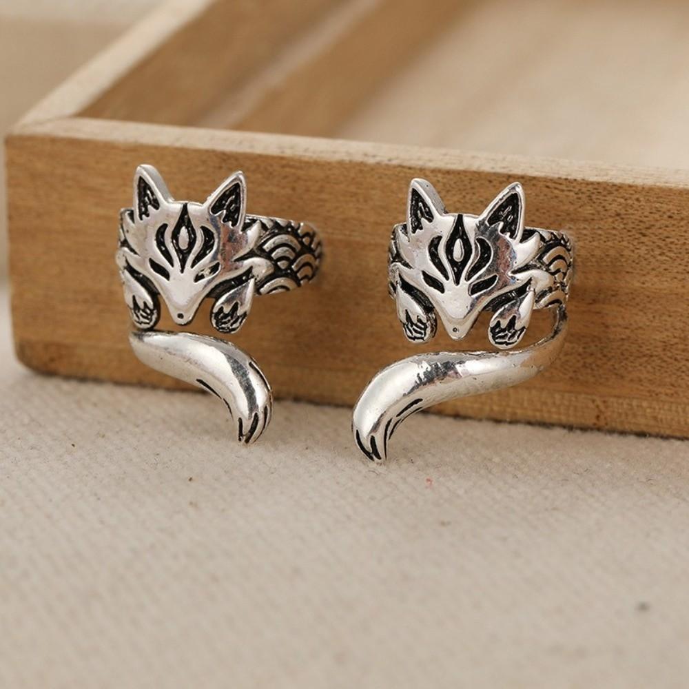 Zinc Zinc Alloy Cat Ear Clip Ear Hook Ear Cuff Creative Animal Earrings  Party