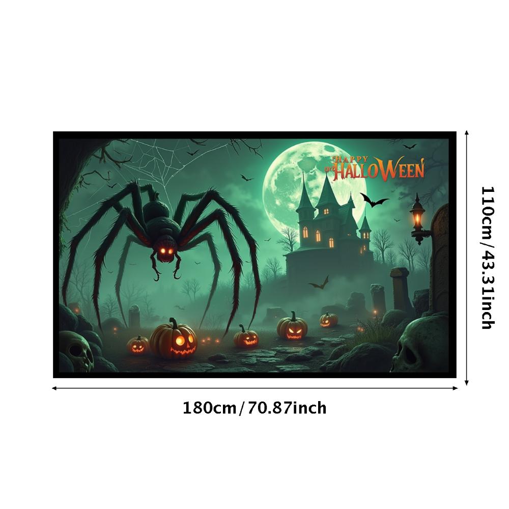 Halloween Banner Skulls Spooky Decoration Event Decoration Eerie Atmosphere Night Decoration For Spooky Night Party Prop