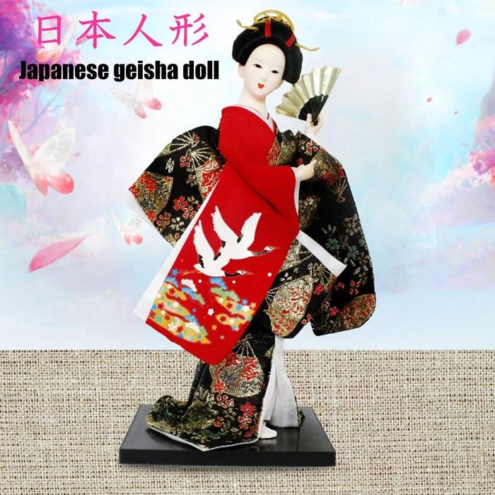 NOELAMOUR Japanese Dancer Doll - Geisha - 30cm Red