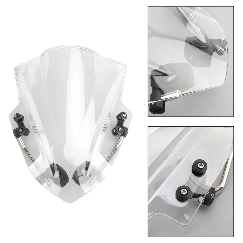 Universal 7/8" 22mm Handlebar ABS Plastic Motorcycle Windshield WindScreen