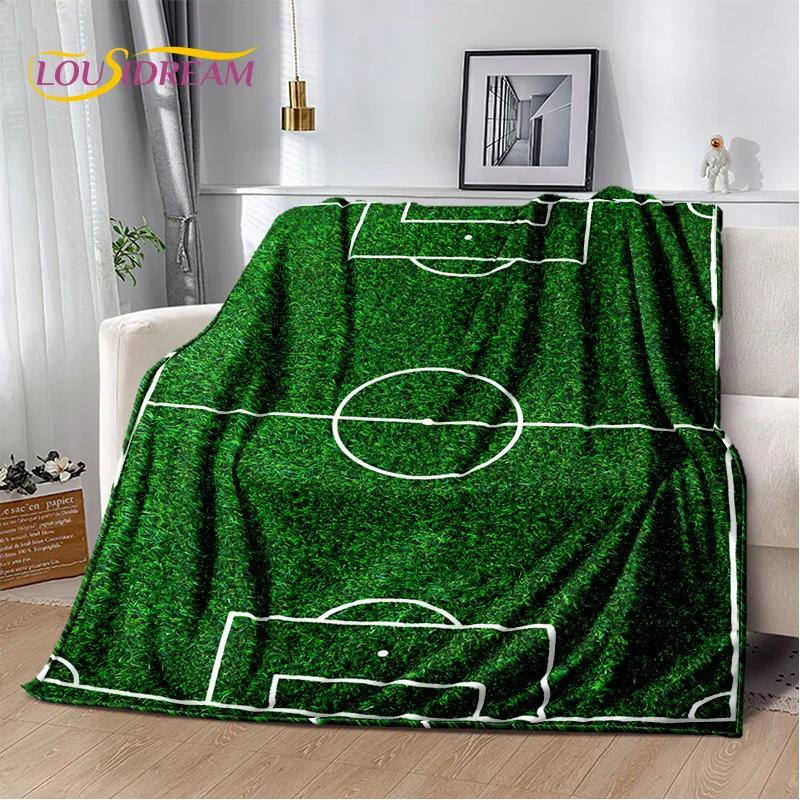Football Field Soccer Sport Cartoon 29 Style Soft Blanket,Soft Throw Blanket for Home Bedroom Bed Sofa Travel Cover Child Gift