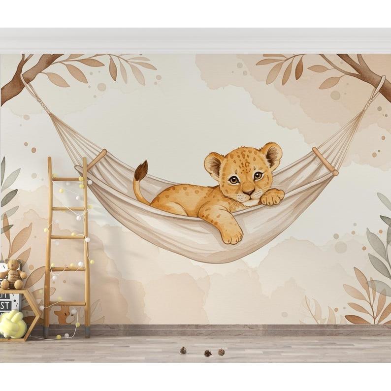 Little Lion tapestry 75x100 чёрный