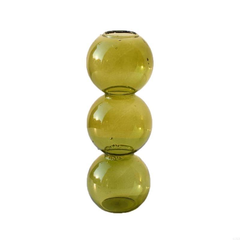 62KD Living Room Decoration Terrarium Flower Vase Bubble Spherical Hydroponic Vase Ornament Used As a Housewarming Gift