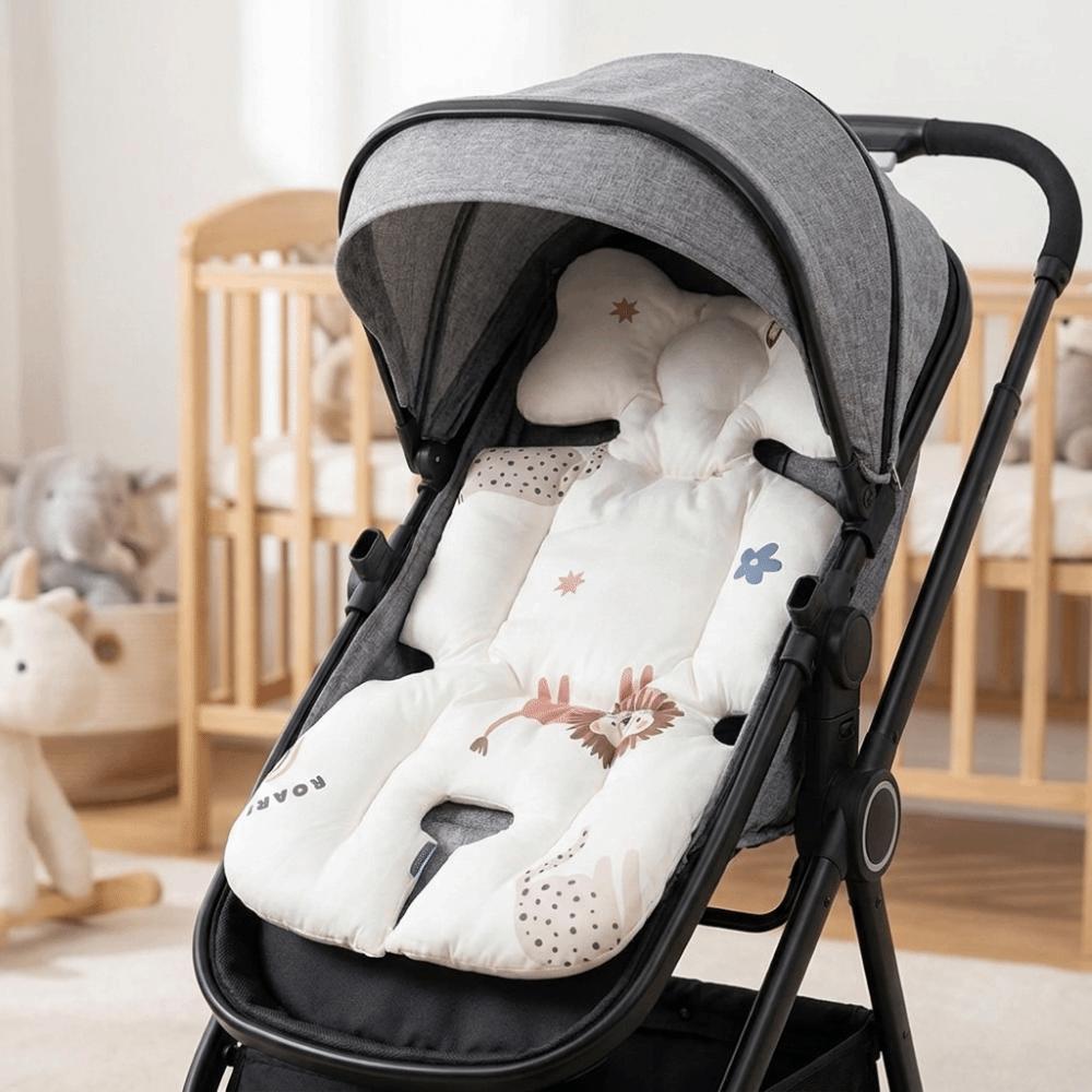 Cartoon Pattern Stroller Seat Cushion Cotton Stroller Accessories High Chair Liner Pad Going Out