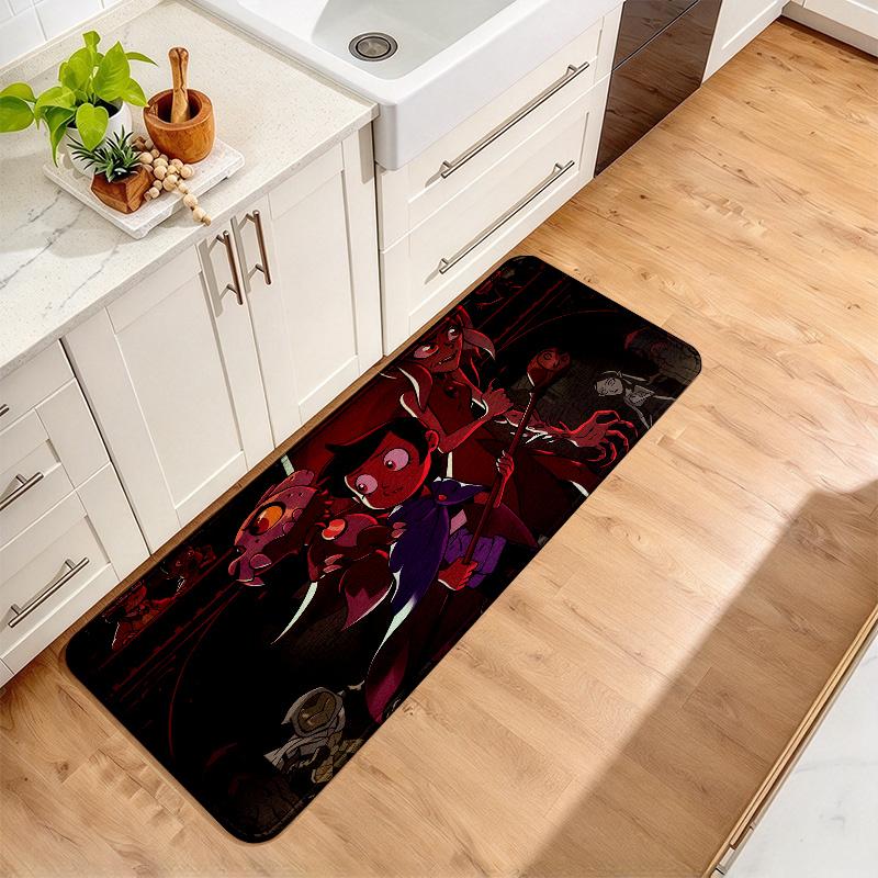 The Owl House Art Print Flannel Kitchen Mat Christmas Soft Area Rug Non Slip Floor Carpet Home Decoration