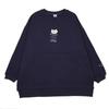 Kusguru Japan Mini Fleece Dark BK204 Women's Sweatshirt, Blue,