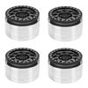 4pcs RC Car Wheel Professional Aluminium Alloy Replacement RC Wheel Rims for SCX6 1 6 RC Cars 2.9inch Titanium