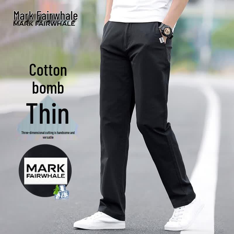 MARK FAIRWHALE Men s Summer 2026 Breathable Straight Casual Pants 38