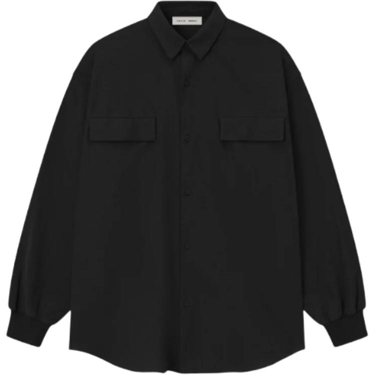 

Fear of God Essentials SS25 Оксфордская рубашка мужская Рубашки Угольно-черный 186SP254420F M