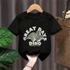 Cute Tees Casual Loose Short Sleeve Tops New Design Tops Summer Clothing Boys Girls Baby Simple Crewneck Tees Printing Tshirt
