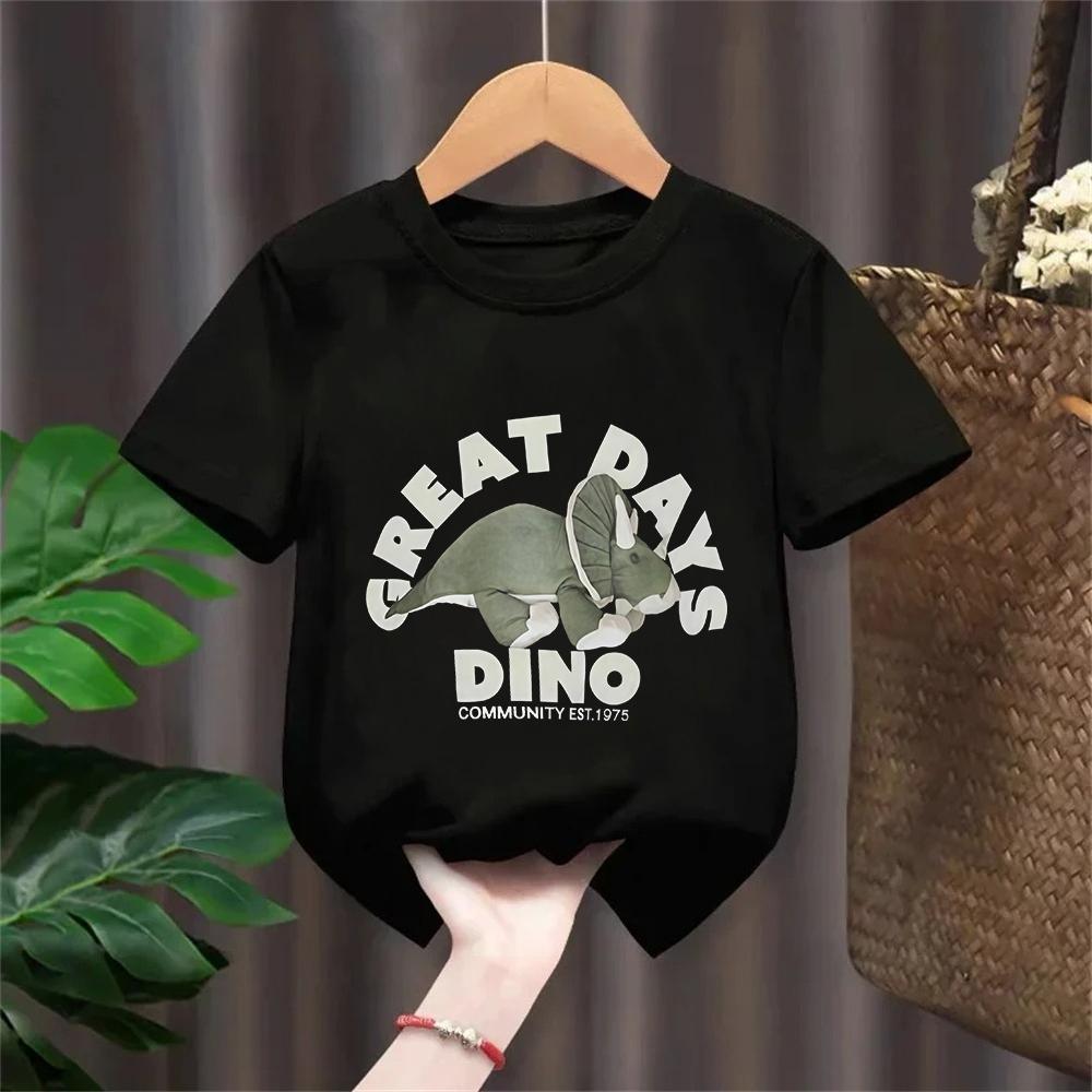 Cute Tees Casual Loose Short Sleeve Tops New Design Tops Summer Clothing Boys Girls Baby Simple Crewneck Tees Printing Tshirt
