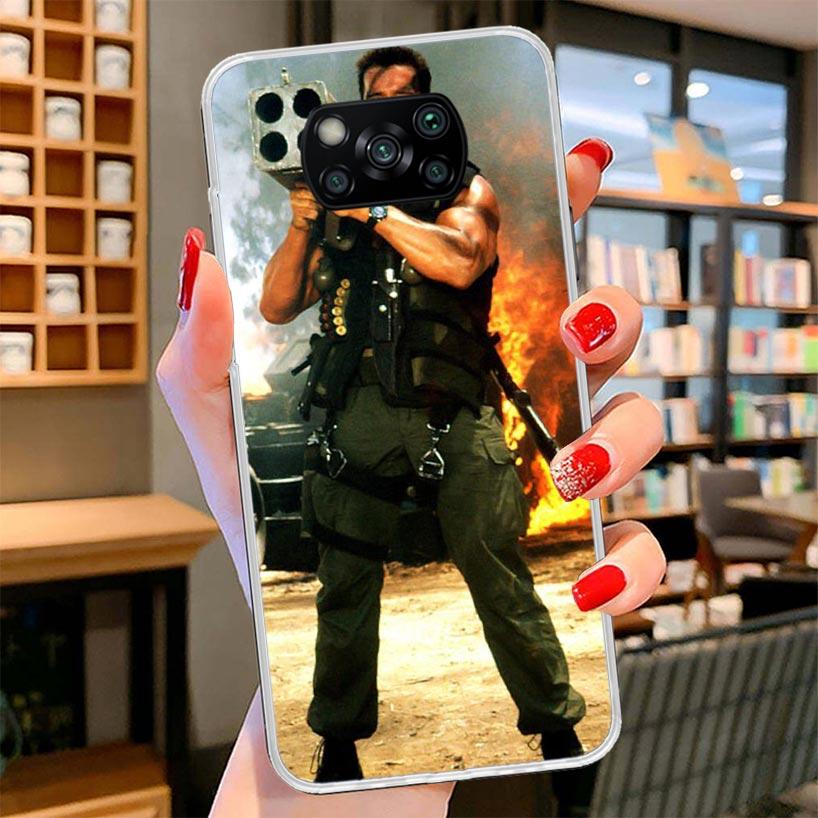 Arnold Schwarzenegger Terminator Cover Phone Case For Xiaomi Poco F7 Ultra X7 X6 X5 Pro M7 Redmi 15C 15 13C 13 12C 12 10C 10 9A