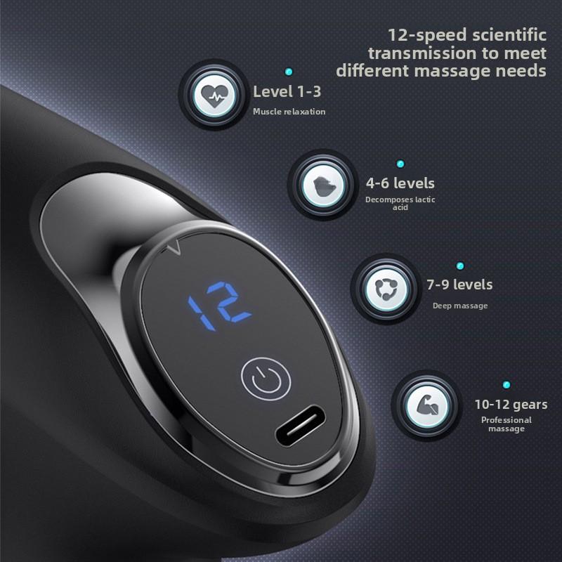 Electric Fascia Grab Massage Gun Mini Portable Men's and Women's Fitness Yoga Muscle Relaxation Cervical Massager Fascia Gun