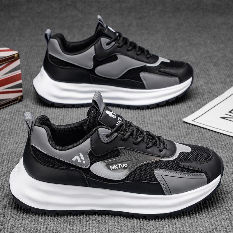 Men's shoes 2025 summer trend new mesh breathable casual sports Forrest Gump shoes teen platform dad trendy shoes