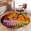 Tappeto Rotondo con Fantasia Football United F.C, Tappetino da Interno/Esterno, per Picnic, Sala Giochi, Camera da Letto, Ufficio, Soggiorno, Tappeto Decorativo per la Casa, Regalo di Compleanno