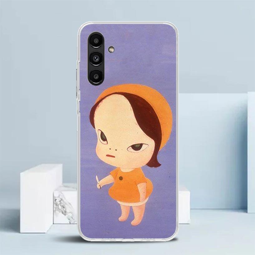Y-Yoshitomo Nara Cover for Samsung Galaxy A17 A37 A57 A16 A26 A36 A56 A15 A14 A55 Phone Case A13 A53 A25 A35 A24 A34 A23 A33 Gal