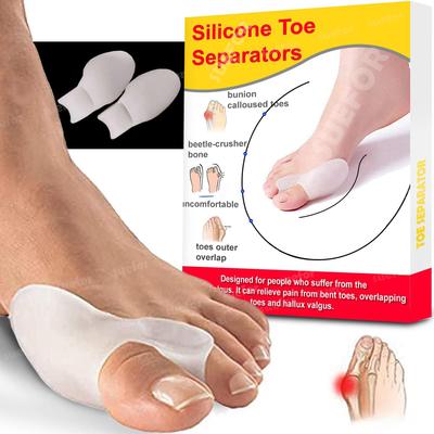 Toe Separator for Feet Toe Spacers Correct Toes Yoga Silicone Hammer Toe Corrector for Women & Men Correct Toe Straighteners for Overlapping Toes (To