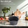Hot Oil Pan Wooden Handle Butter Melting Pot Small Saucepan Non-stick Frying Pan for Kitchen Induction Cooking Gas Stove Camping