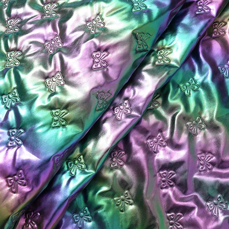 50cm/100cm Colorful PU Leather Waterproof Halloween Fabric Symphony Quilted Christmas Cotton Fabric for Cosplay Clothing Toys