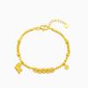 Vietnam Sa Gold Women's Year of the Horse Crushed Ice Coin Luxury Bracelet