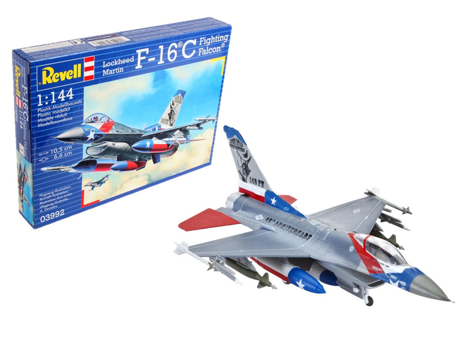 

German Revell USAF 03992 Plastic Model 1/144 F-16C